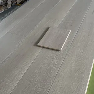 Select Grade White Oak Flooring - Light Grey UV Lacquer