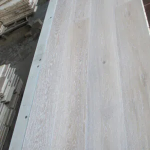 Select Grade White Oak Flooring - Lime Wash color