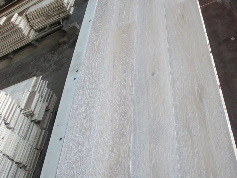 Select Grade White Oak Flooring - Lime Wash color