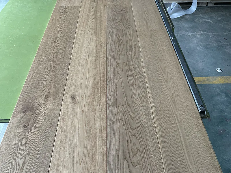 Select Grade White Oak Flooring - smoked Finish