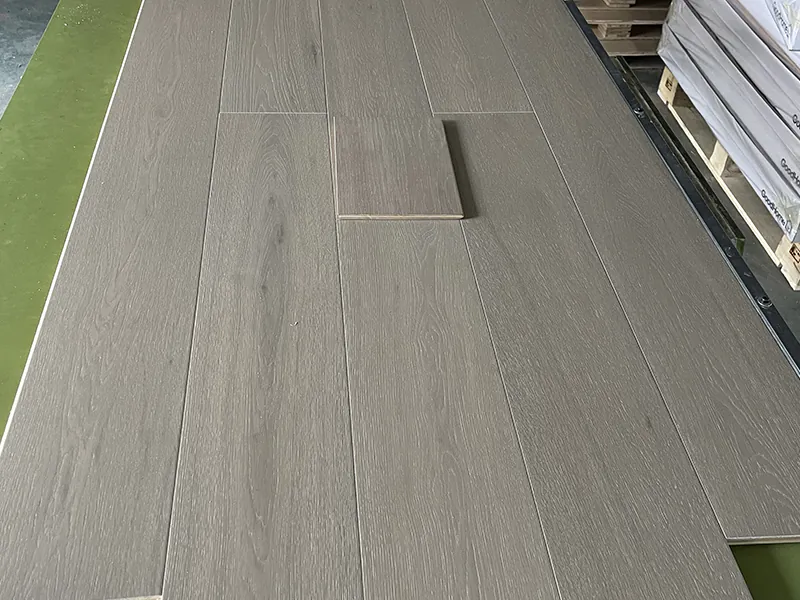Select Grade White Oak Flooring - Light Grey UV Lacquer - Image 3
