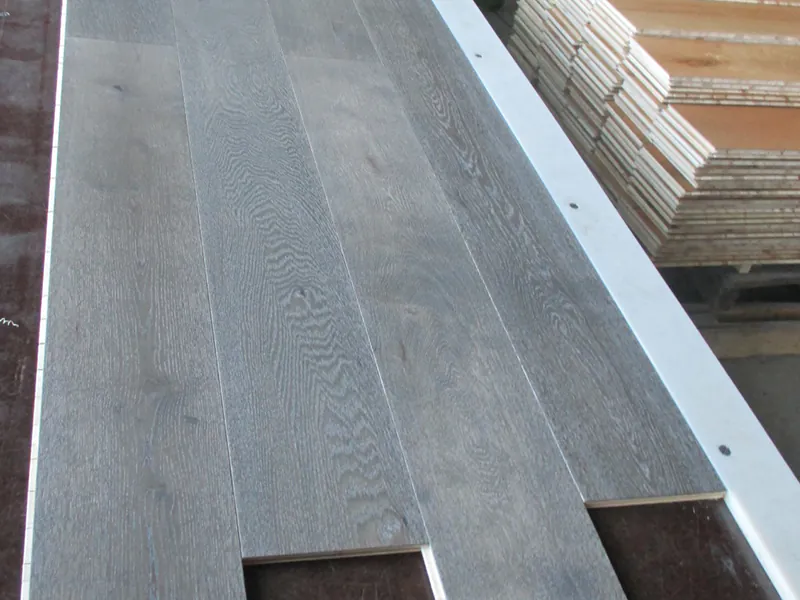 Select Grade White Oak Flooring - French Grey UV oil - Image 4