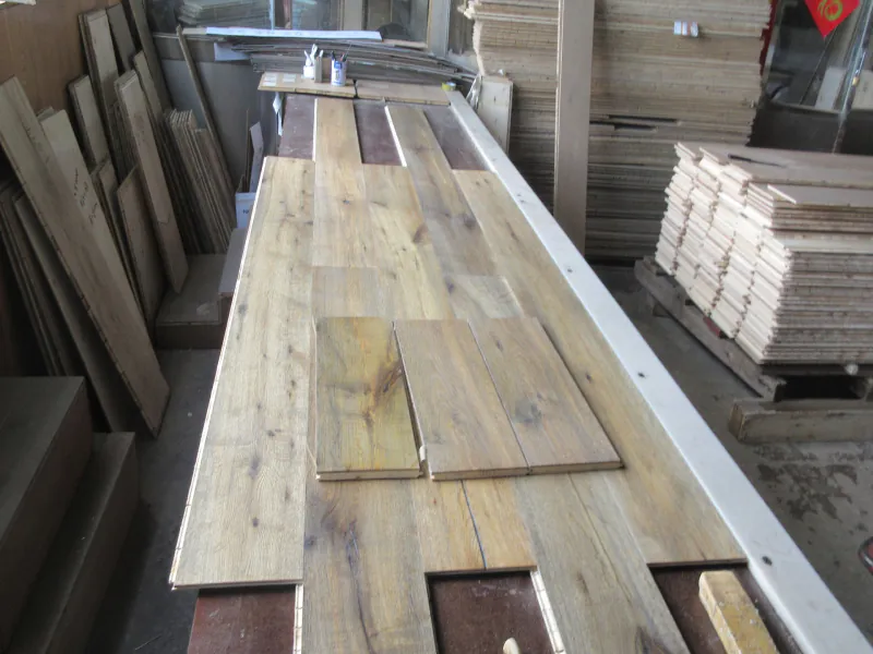Antique Reactive Stain Oak Flooring | Handcrafted Axe Split European Oak - Image 2