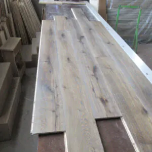 Antique Reactive Stain Oak Flooring | Handcrafted Axe Split European Oak
