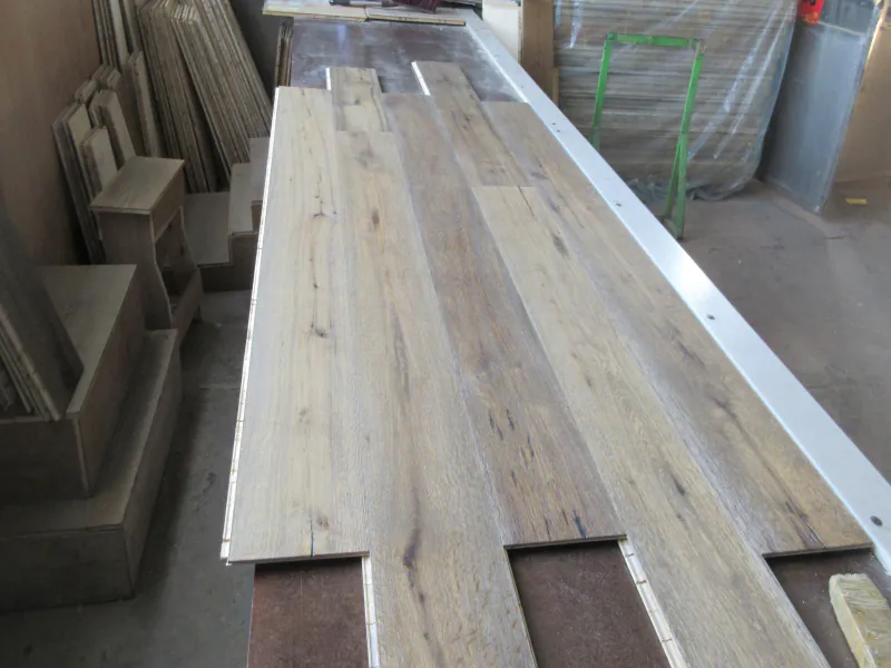 Antique Reactive Stain Oak Flooring | Handcrafted Axe Split European Oak - Image 3