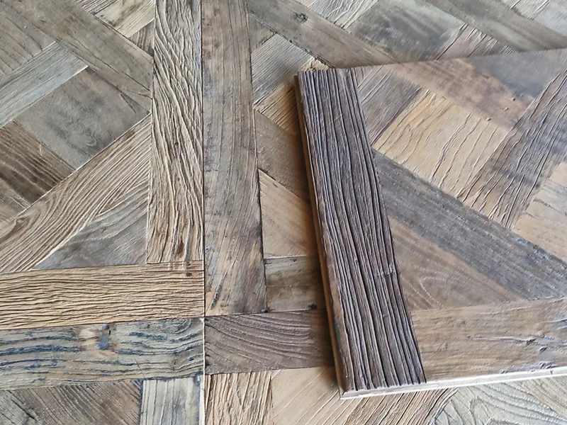 Reclaimed Elm Versailles Flooring Light Color | Elegant Light-Toned Engineered Panels - Image 5