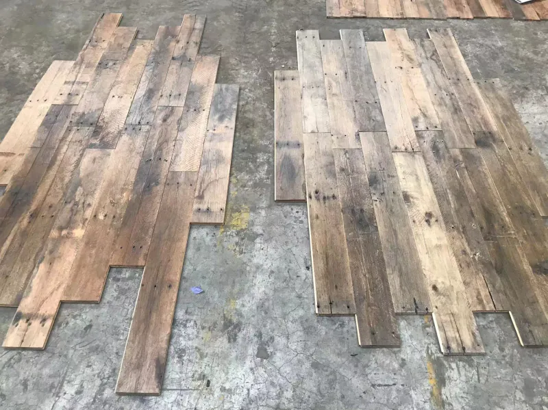 Reclaimed Industrial Hardwood Flooring | Engineered Vintage Wood