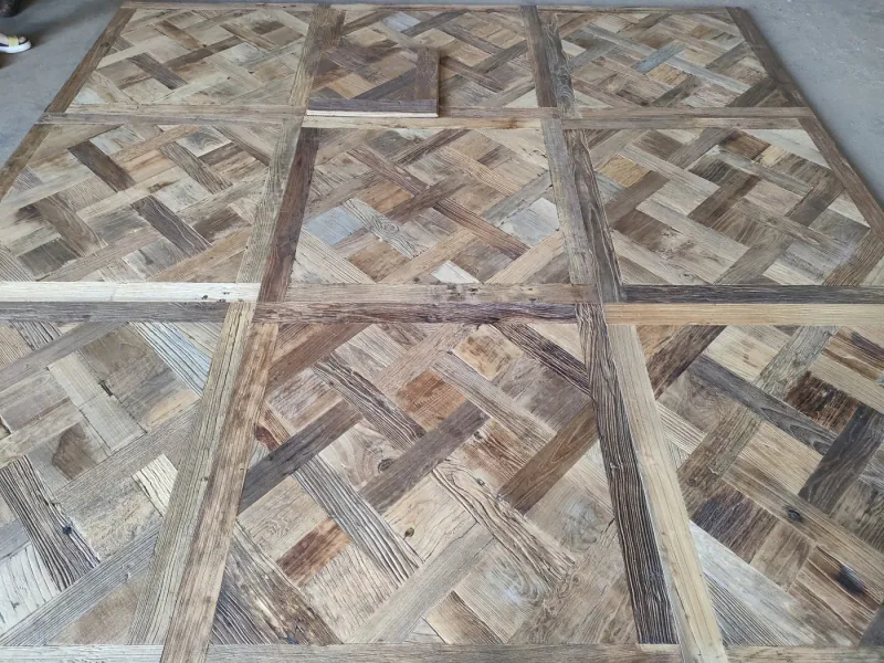 Reclaimed Elm Versailles Flooring Light Color | Elegant Light-Toned Engineered Panels