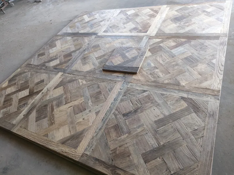 Reclaimed Elm Versailles Flooring Light Color | Elegant Light-Toned Engineered Panels - Image 4