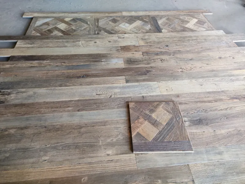 Reclaimed Elm Engineered Flooring Light Color | Sustainable Light-Toned Hardwood - Image 4