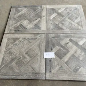 Versailles Pattern Shrunk Face Oak Flooring | Reactive Stain Antique Wood