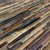 Solid Reclaimed Elm Strip Wall Panels | Sustainable Vintage Wood Walling - Image 2