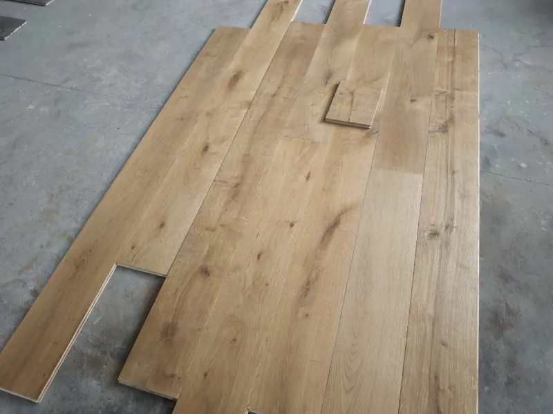 Smoked Shrunk Face Oak Flooring with Oil Finish | Engineered European Oak