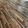 Solid Reclaimed Elm Strip Wall Panels | Sustainable Vintage Wood Walling - Image 3