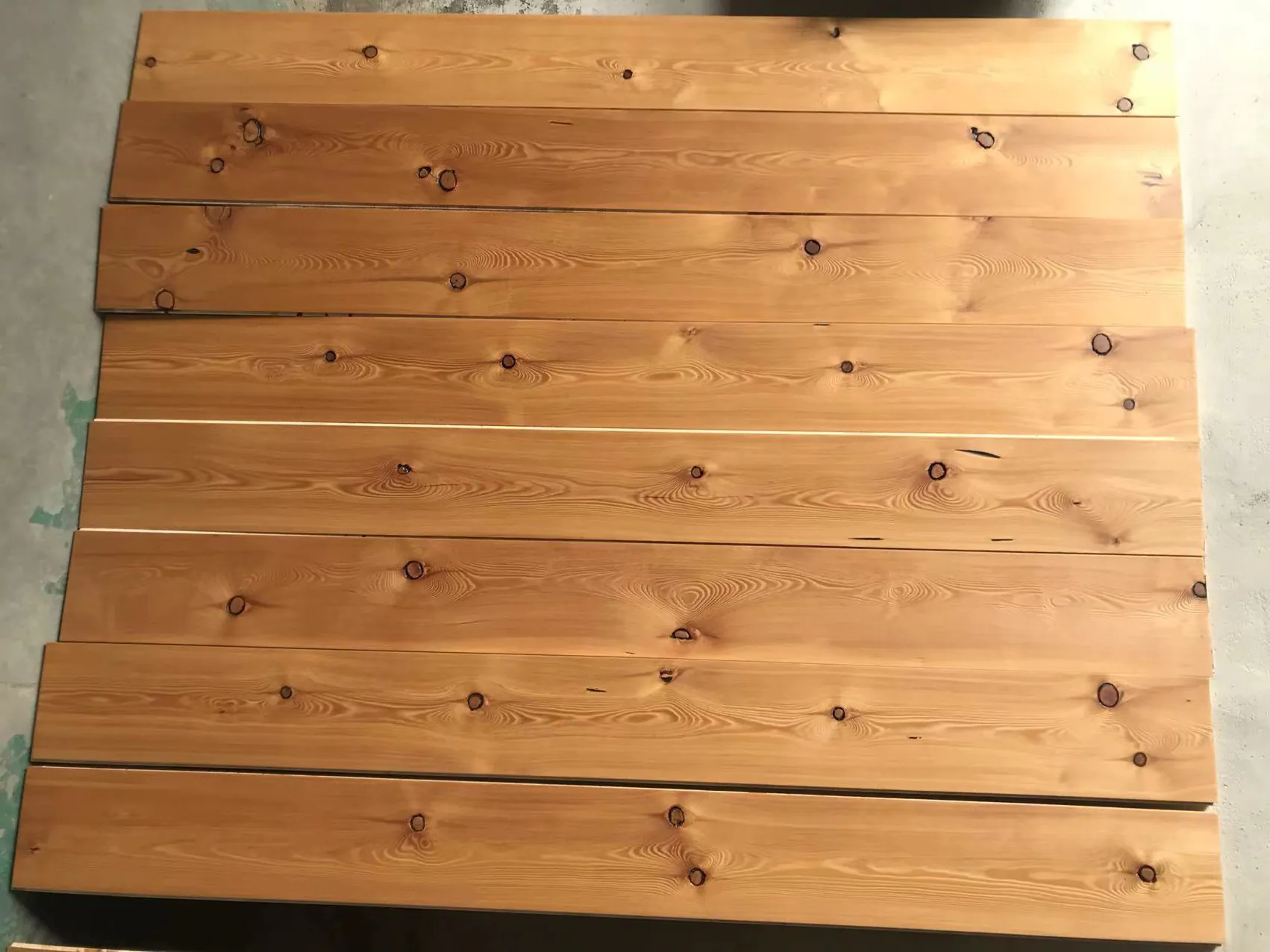 Smoked Antique Larch Wood Flooring with Bowtie | Rustic DD Grade - Image 4