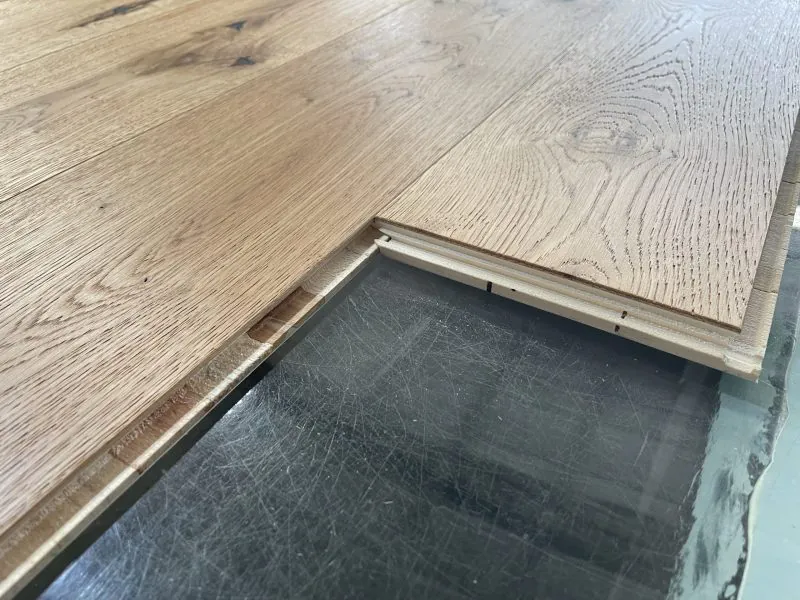 multi ply engineered wood flooring structure and surface finish
